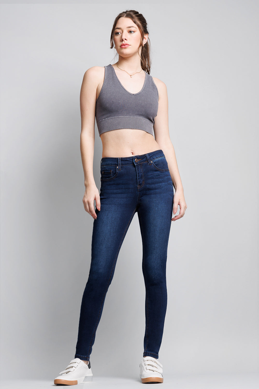 High Rise Classic Ankle Skinny Jeans
