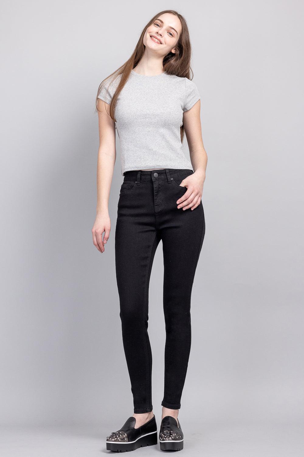 High Rise Classic Ankle Skinny Jeans