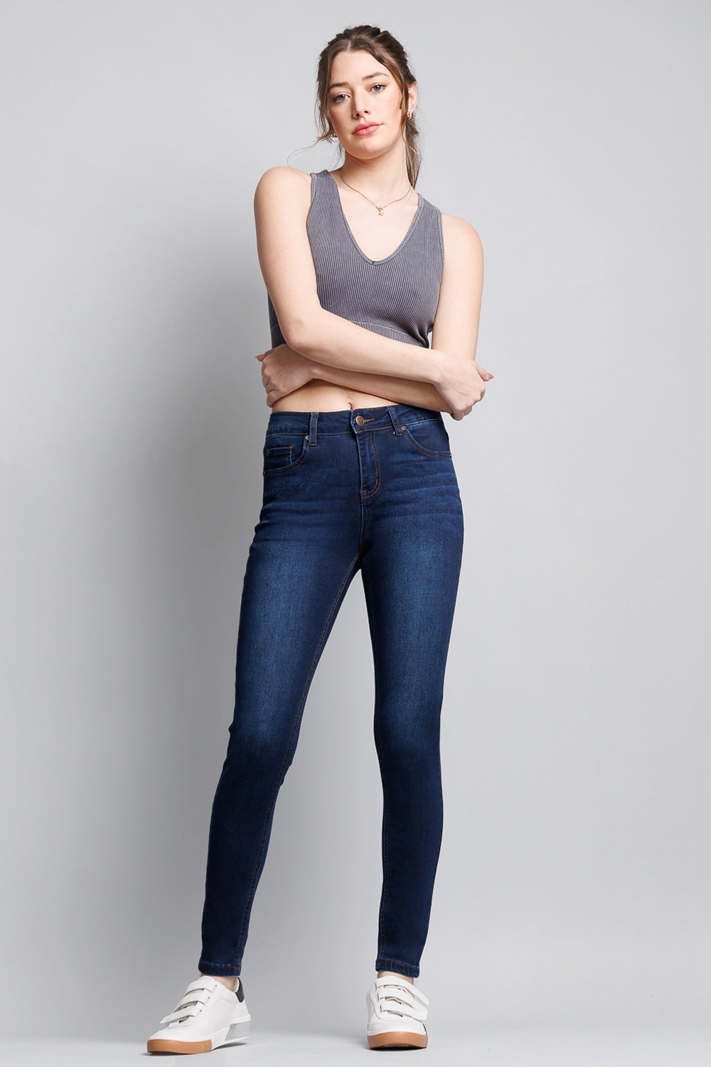 High Rise Classic Ankle Skinny Jeans