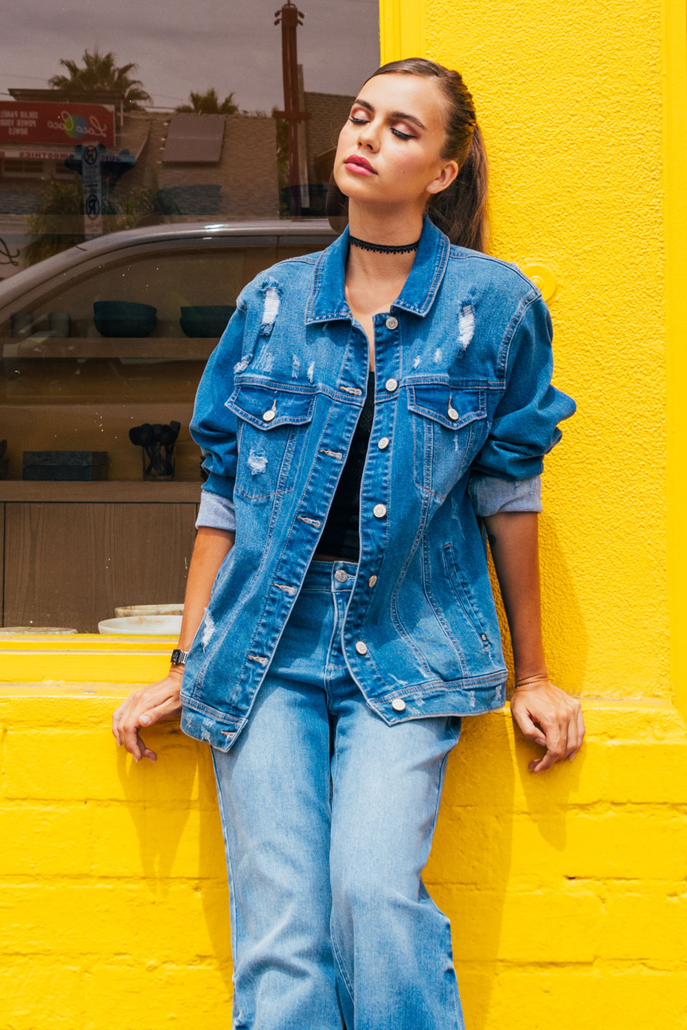 Destructed Denim Jacket