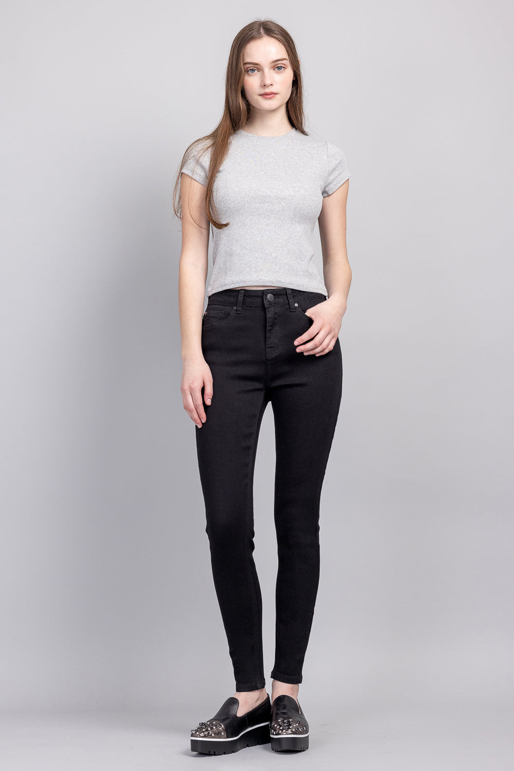 High Rise Classic Ankle Skinny Jeans