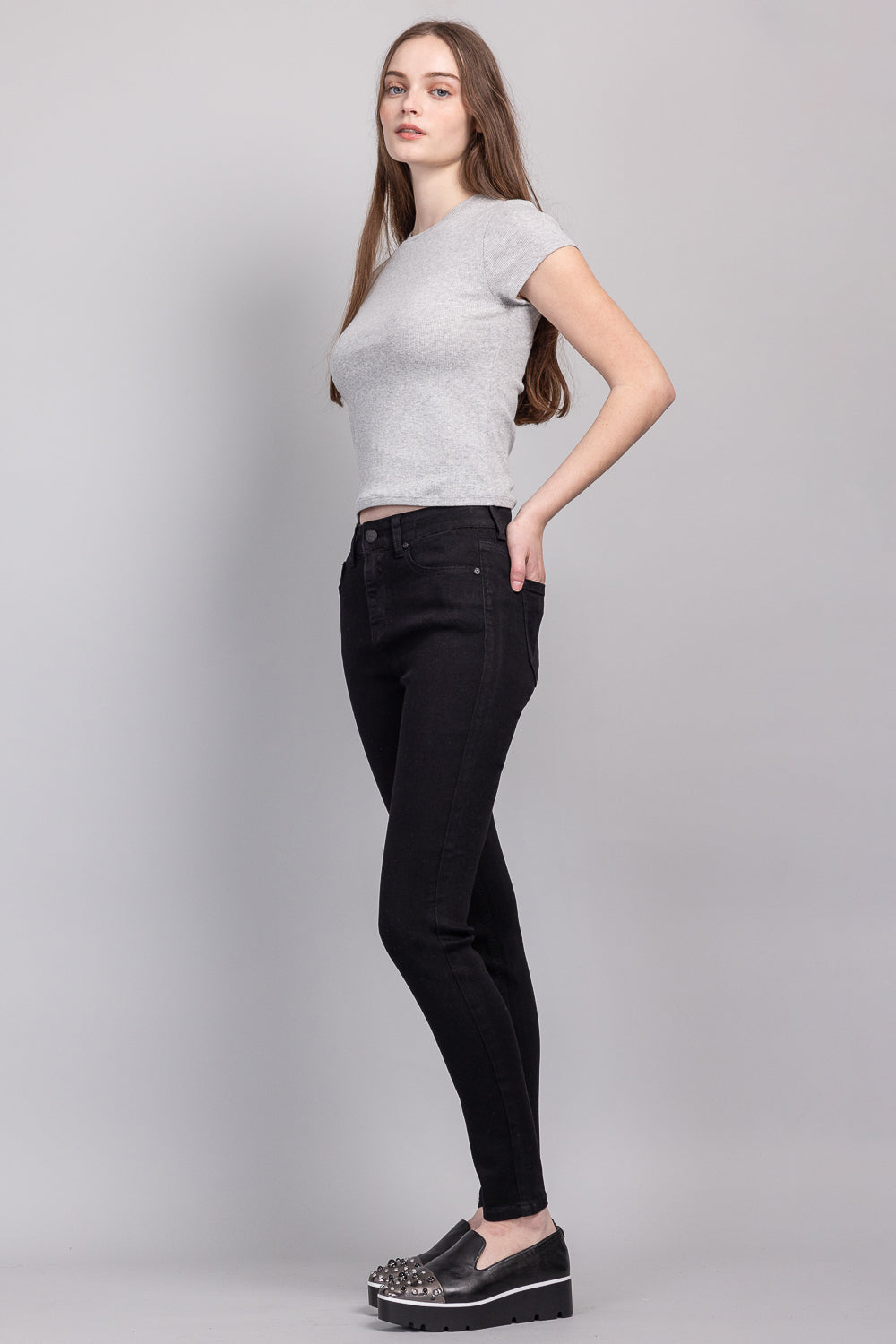 High Rise Classic Ankle Skinny Jeans