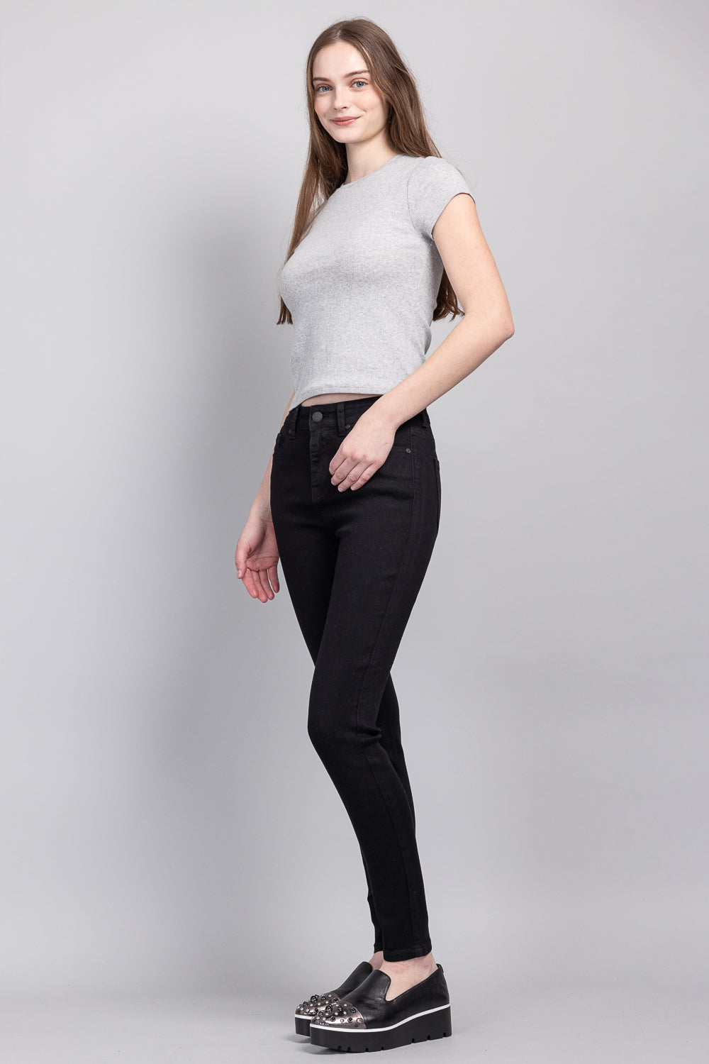 High Rise Classic Ankle Skinny Jeans