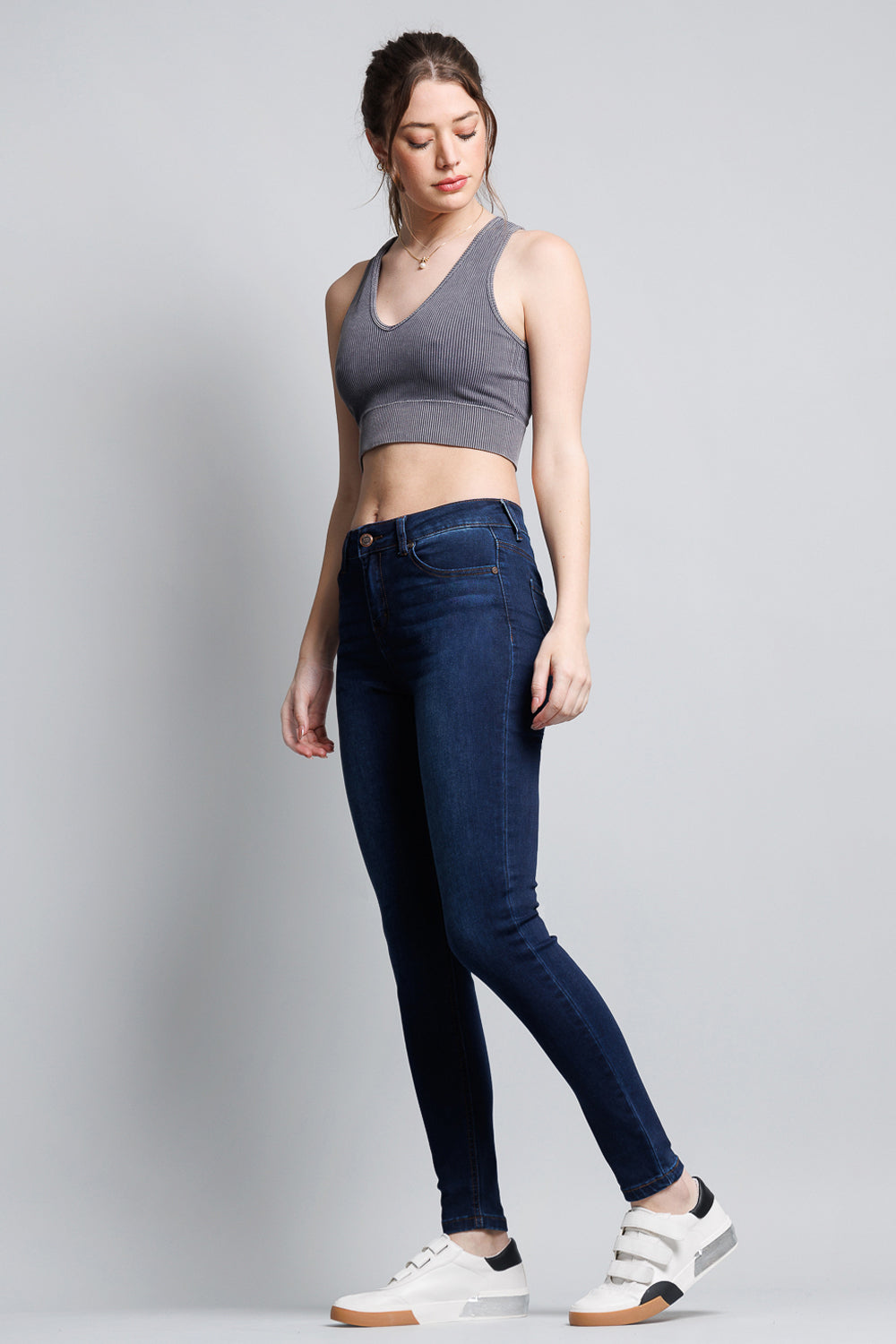 High Rise Classic Ankle Skinny Jeans