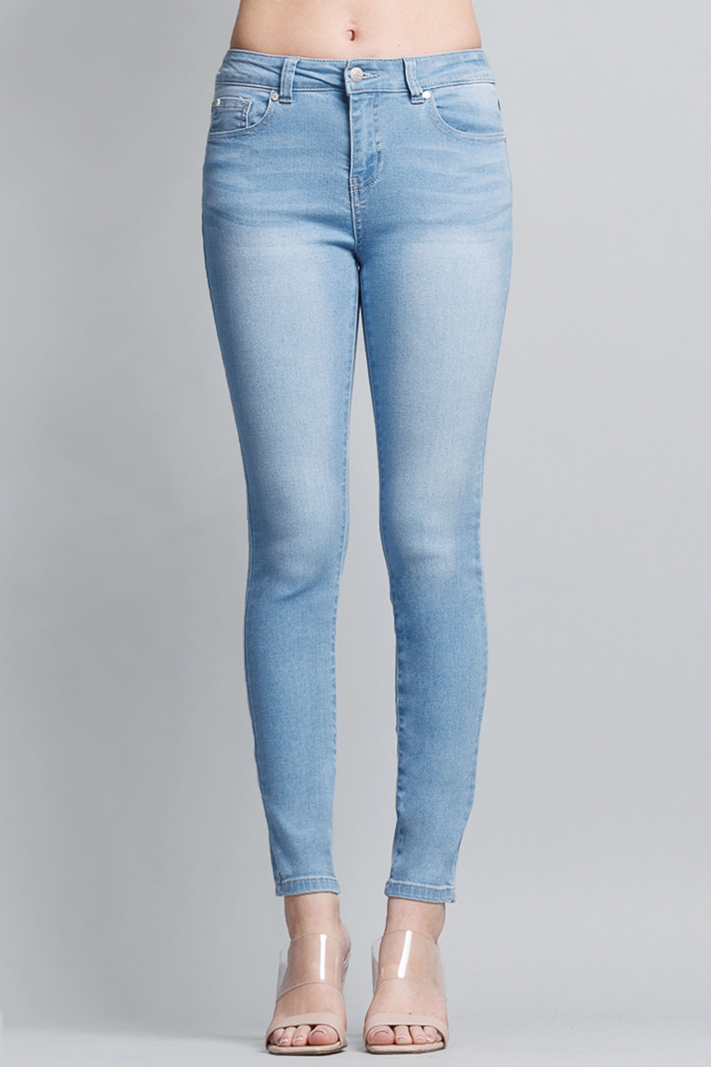 Mid Rise Ankle Skinny Jeans