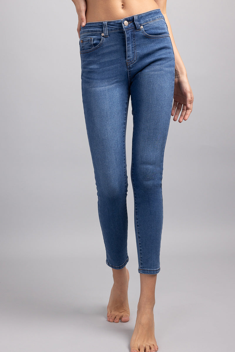 Mid Rise Ankle Skinny Jeans
