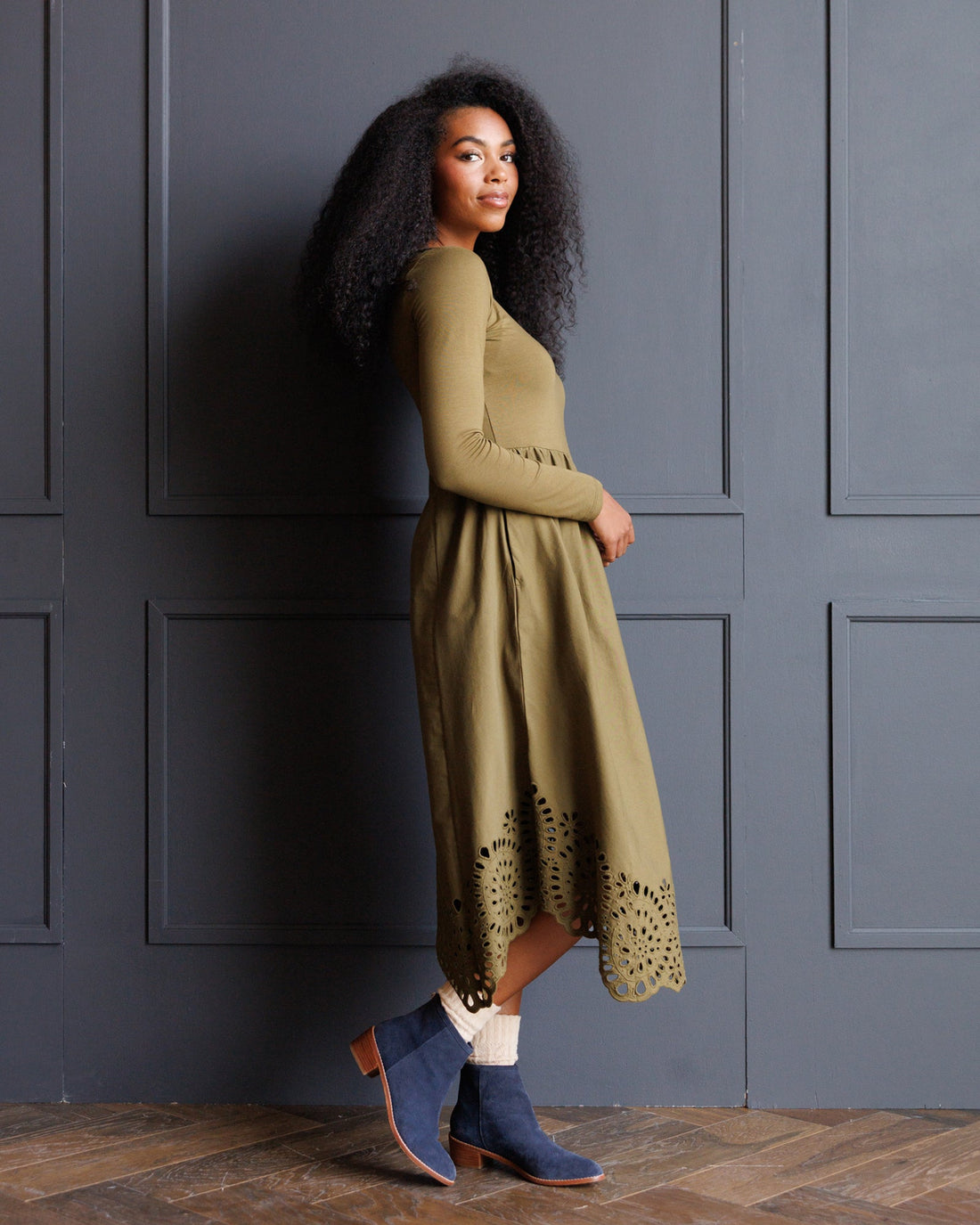 Embroidered Hybrid Dress