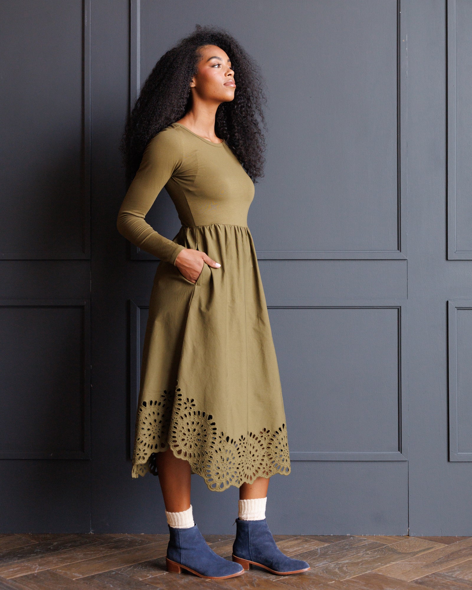 Embroidered Hybrid Dress