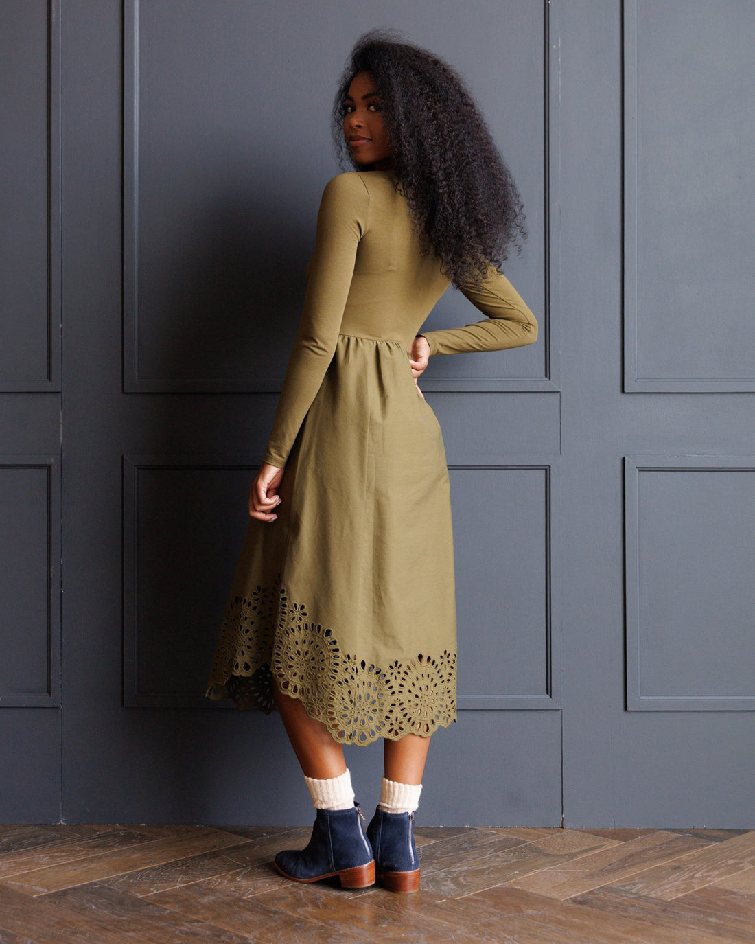 Embroidered Hybrid Dress