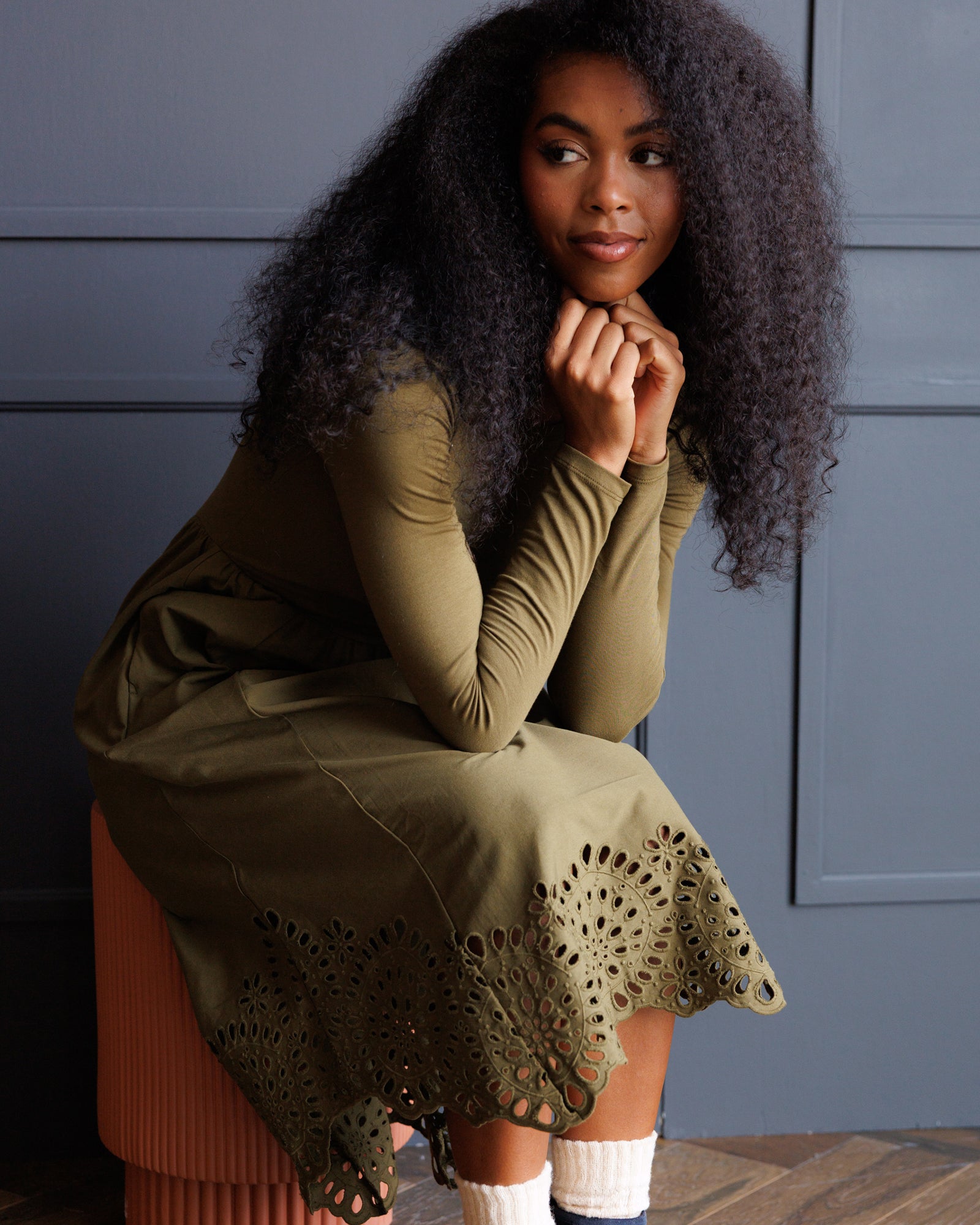 Embroidered Hybrid Dress