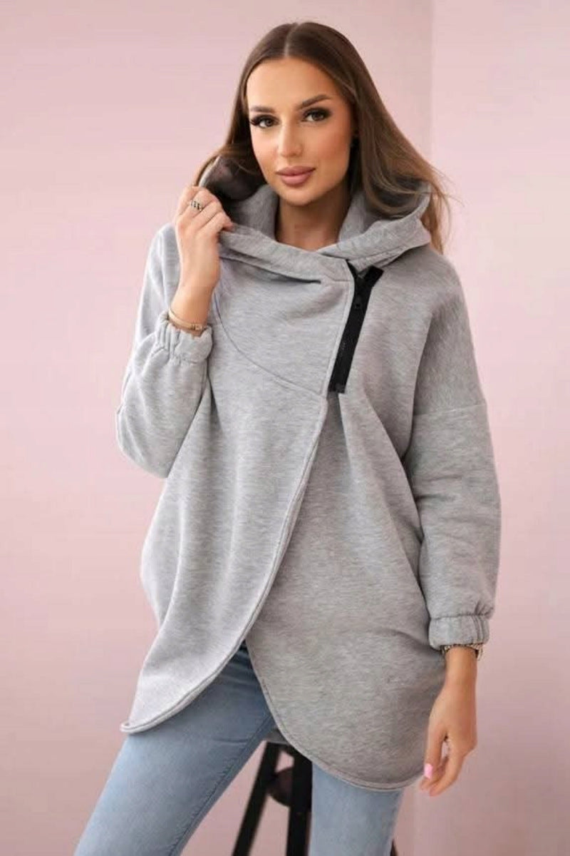 Women's Plus Size Solid Color Coat