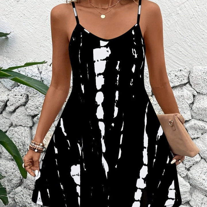 Women's Plus Size Summer Halter Dress – 6 Colors 4XL–5XL