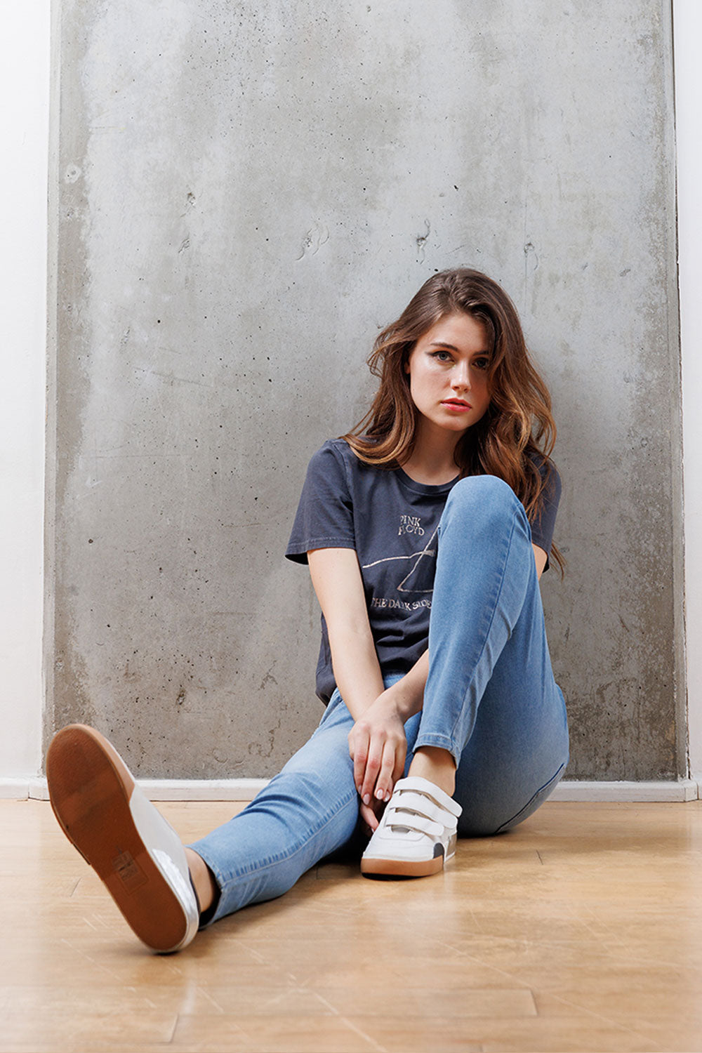 Mid Rise Destructed Skinny Jeans