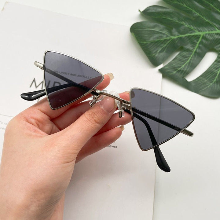Cat Eye Sunglasses Rimless Cateye Sunglasses Retro Vintage Narrow Triangle Glasses for Women MenModern Retro Triangle Elegant Sunglasses For Women New Luxury Style  Glasses For Women/Men New Retro Style Eyeglasses For Women