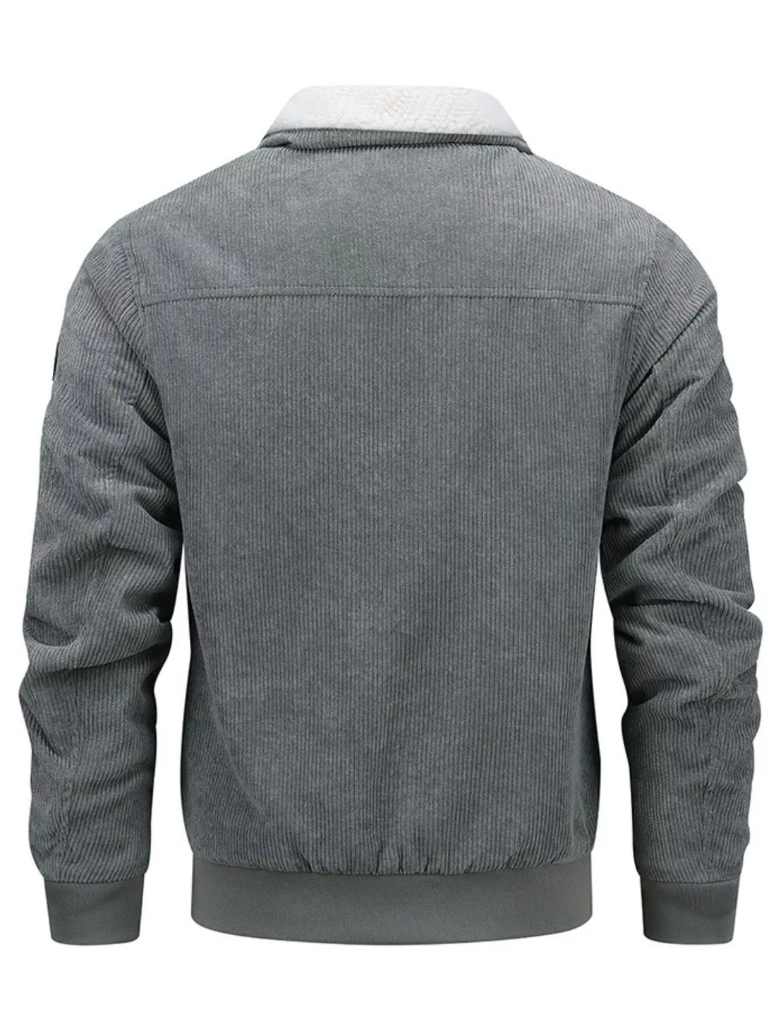 Men's Plus Size Corduroy Sherpa Lined Winter Coat