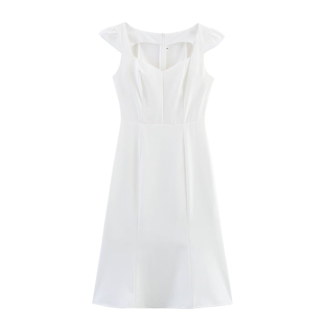 Women Clothing Western Classic Slim White Elegant Dress