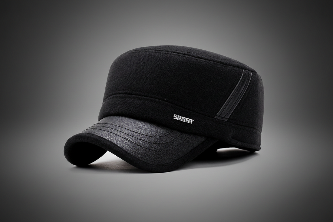 Winter Flat Hat – Classic Warm Wool-Style Newsboy Cap
