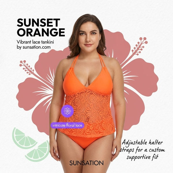 Plus Size Women's Bikini Swimsuit
