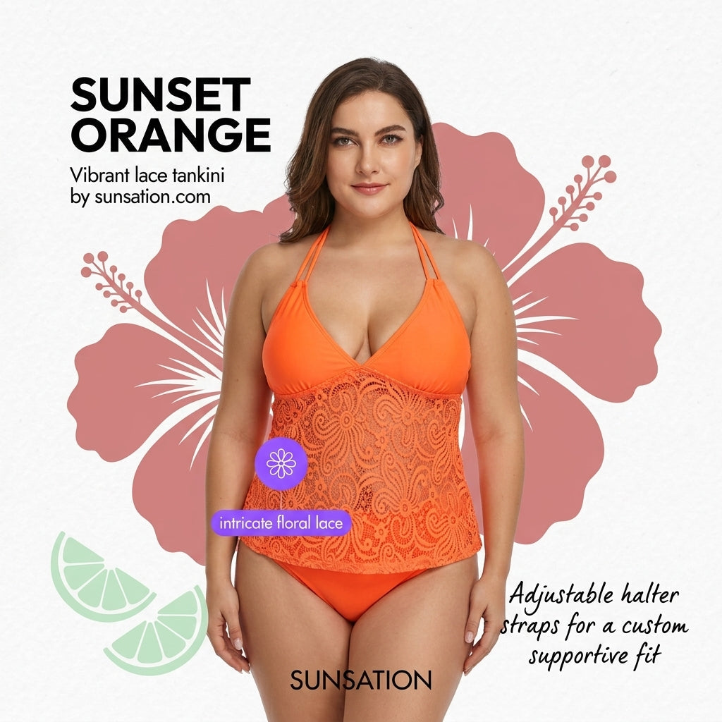 Plus Size Women's Bikini Swimsuit