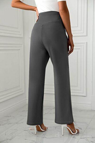 High Waist Straight Leg Pants for Women in Various Sizes