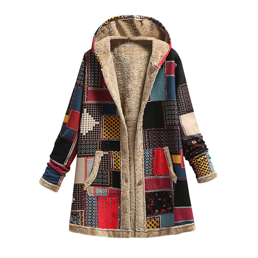 Plus Size Loose Woolen Coat