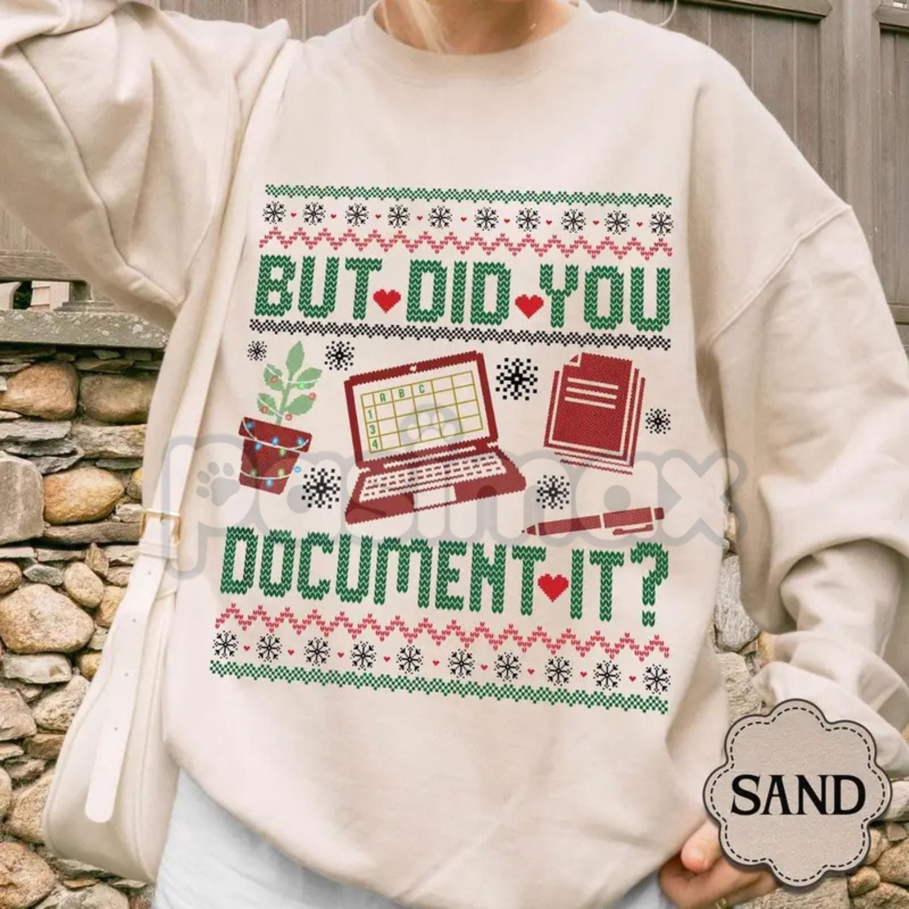 "But Did You Document It?" Ugly Sweatshirt | Funny Professional Humor Jumper | Sarcastic Project Manager Xmas Crewneck | Office Gift