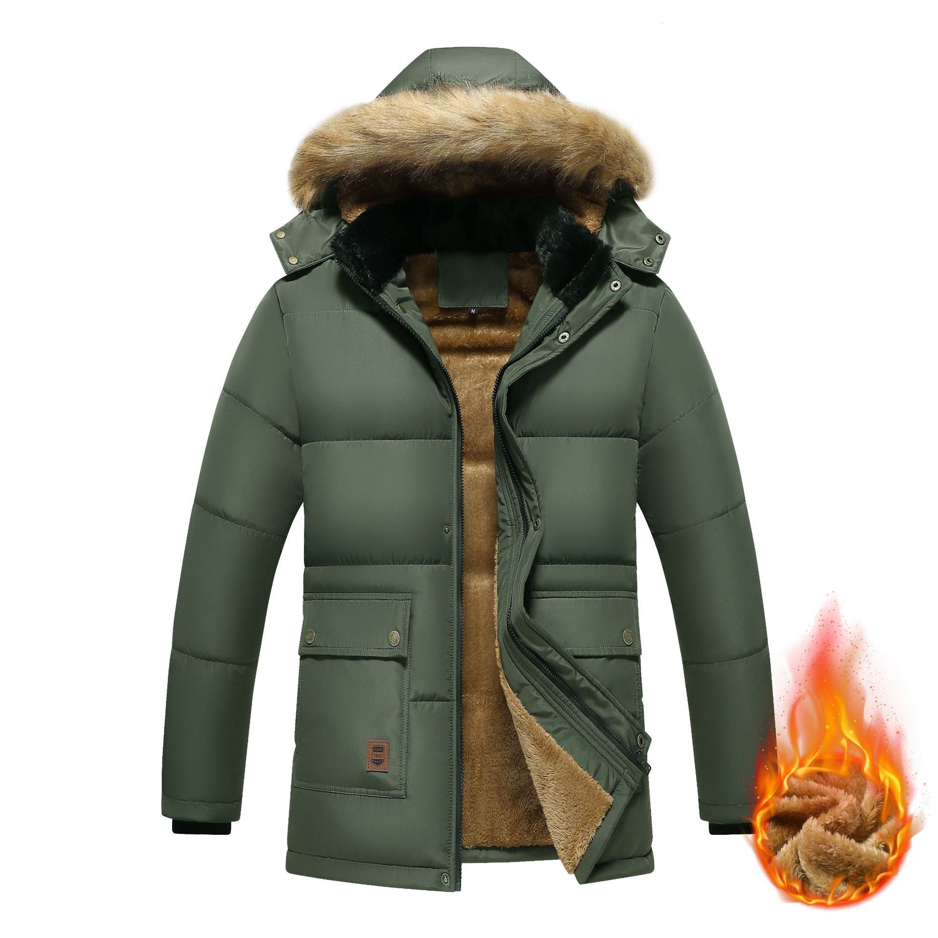 Hooded Padded And Insulated Coat