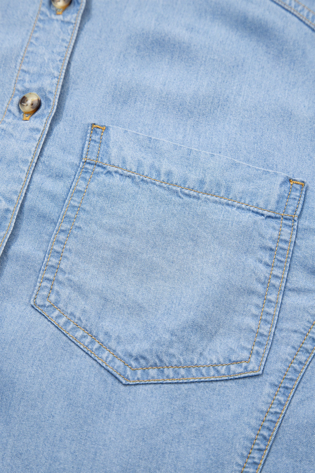 Daphne High Low Chambray Shirt