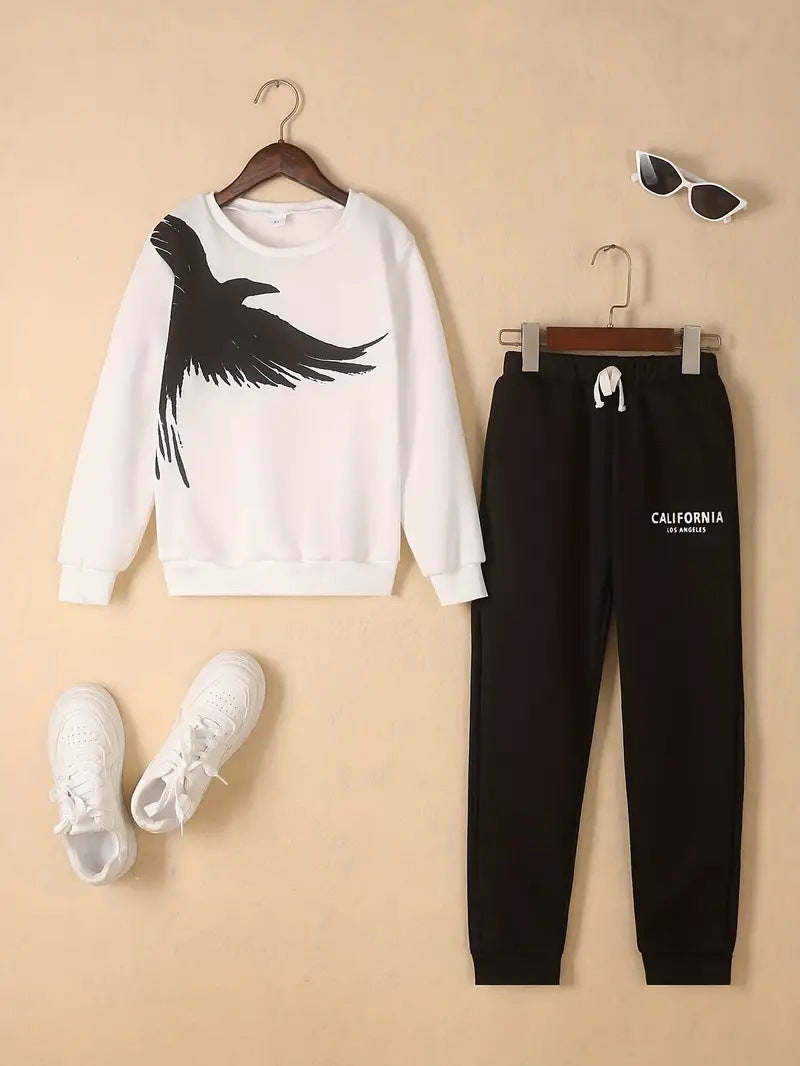 Design Sense Multicolor Hoodie Pants Two-piece Set See size chart under “more details”