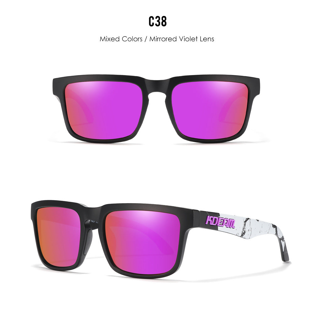 Unisex Polarized Ultra Light Driving Sunglasses Colorful Lens