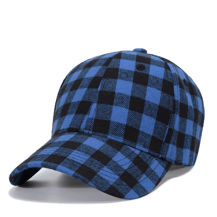 Checkered Peak Baseball Hat For Men