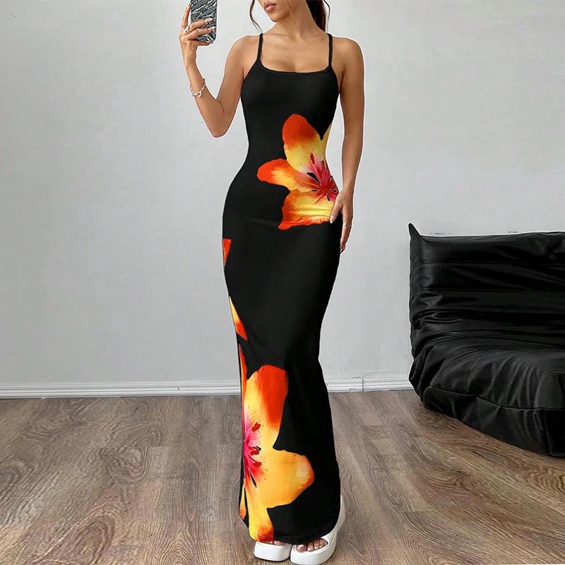 Sling  floral print Dress
