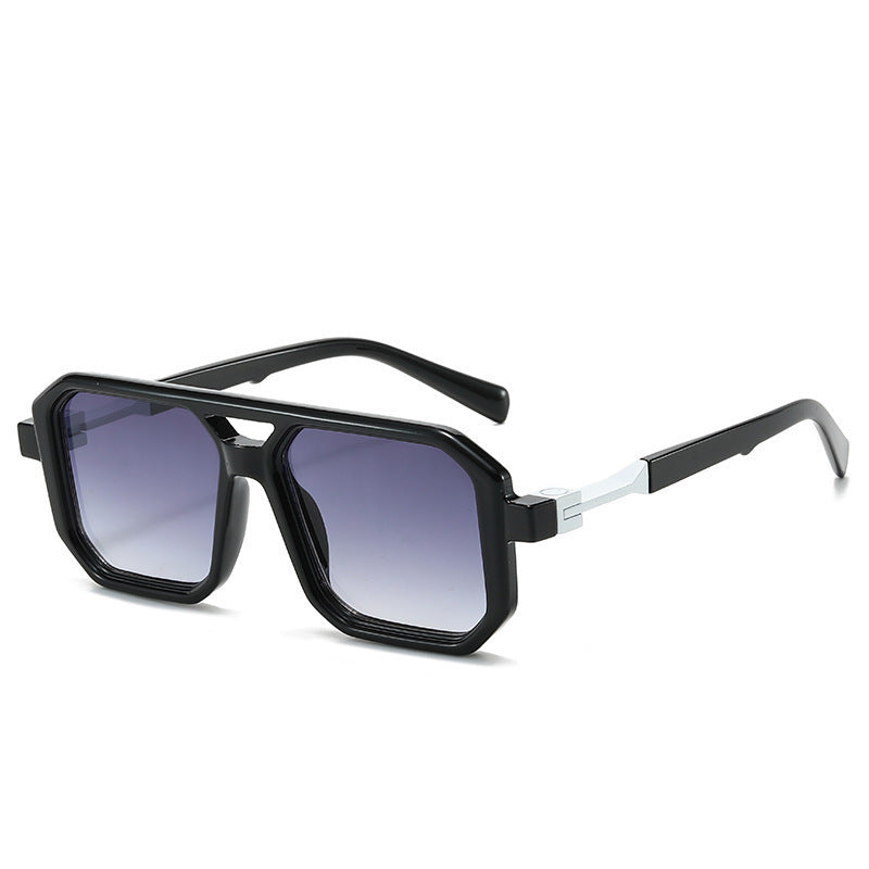 Women's Fashion Reflective Lenses Brown Sun Glasses