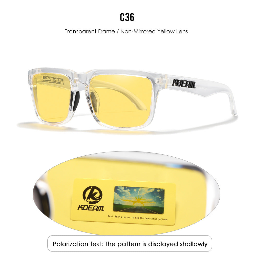 Unisex Polarized Ultra Light Driving Sunglasses Colorful Lens