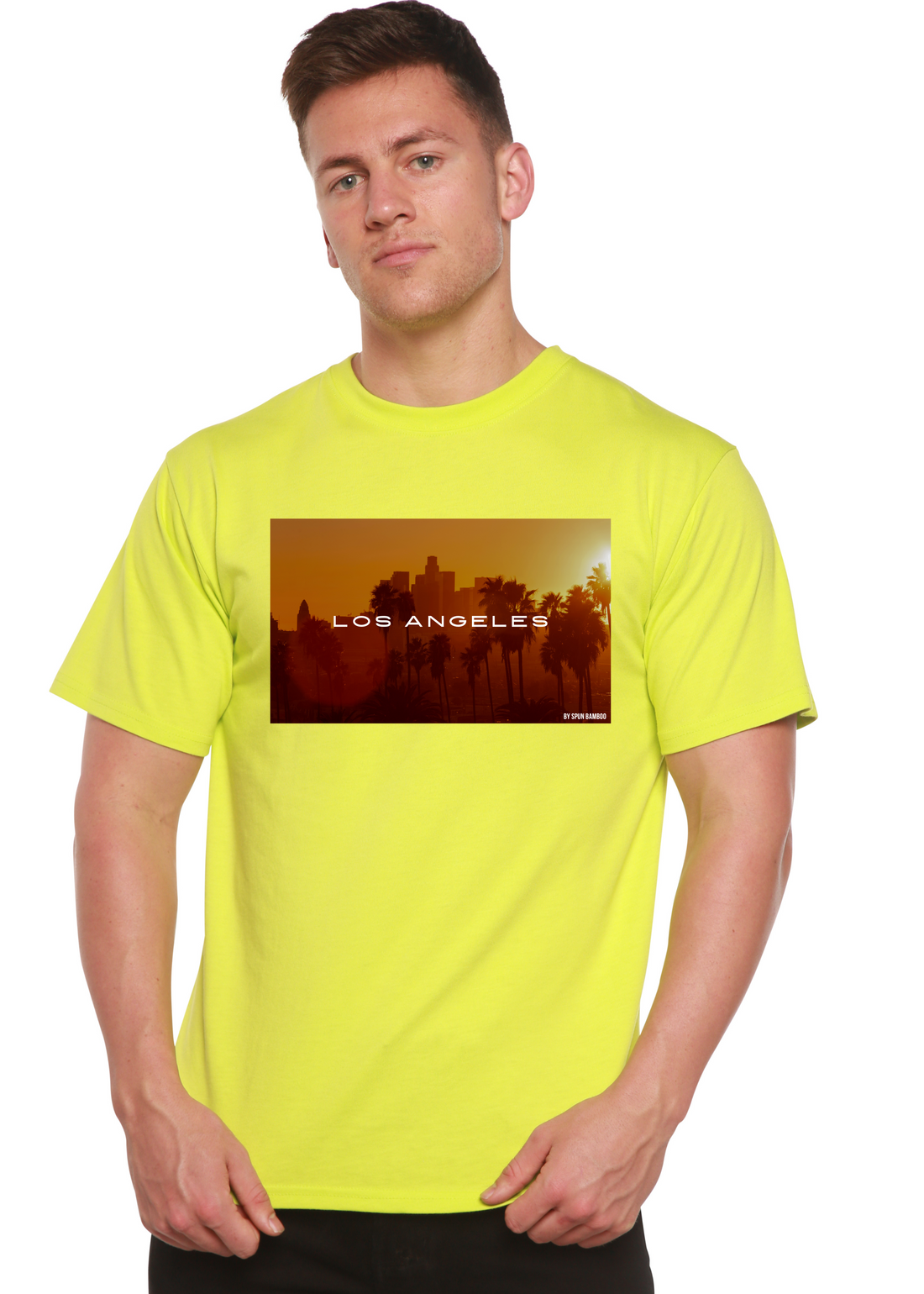 Los Angeles Unisex Bamboo Viscose/Organic Cotton Short Sleeve Graphic T-Shirt