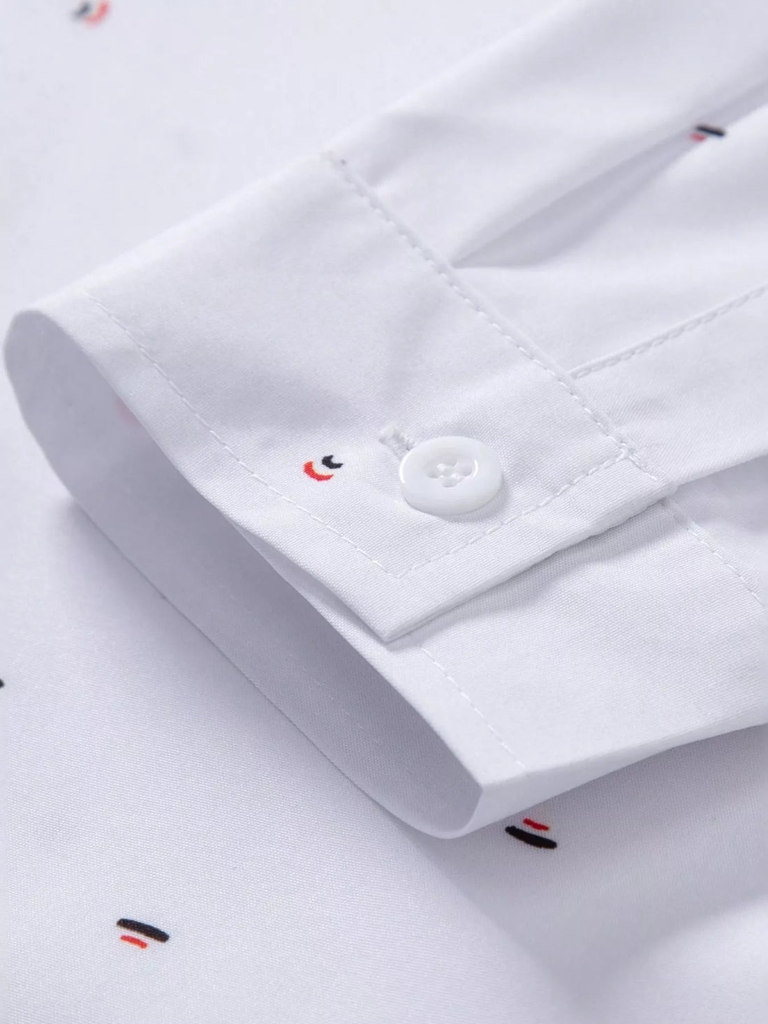 Men's Slim Fit Printed Long Sleeve Shirt