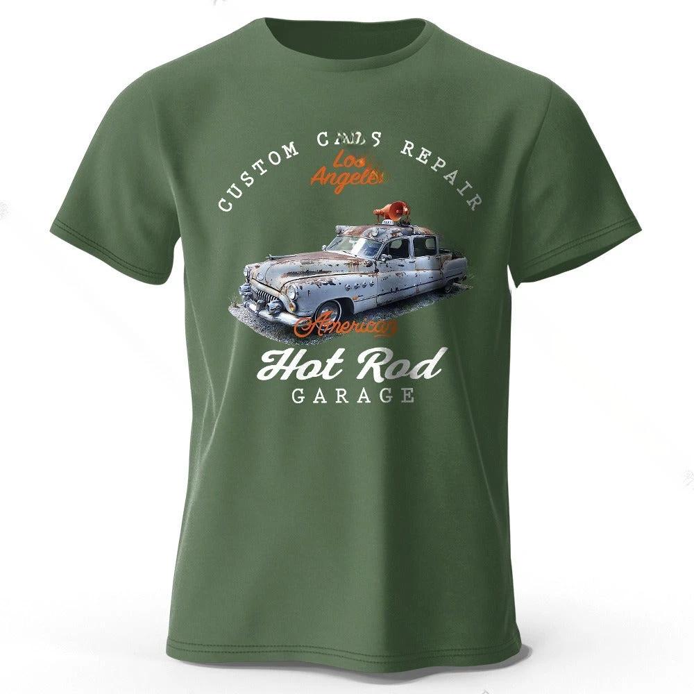 Car Club Patch Print Men's T-shirt