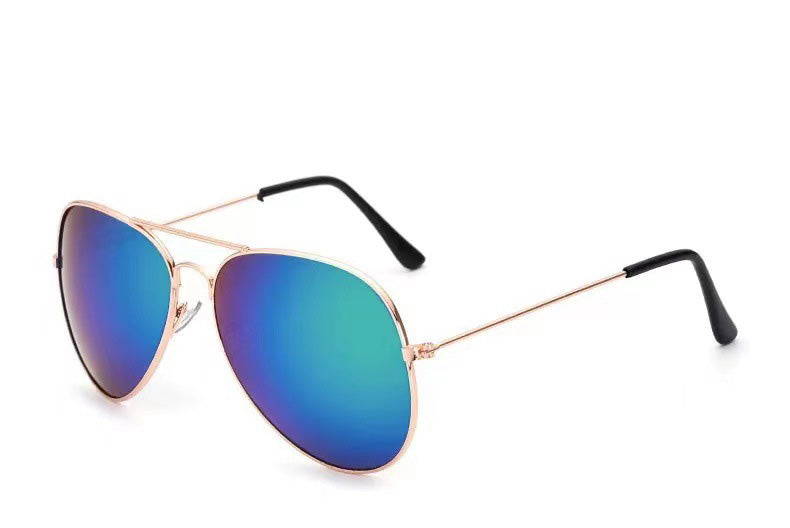 Unisex Aviator Reflective Colorful Sunglasses Classic Pilot Style