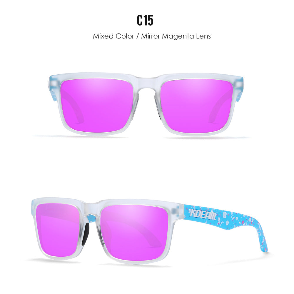 Unisex Polarized Ultra Light Driving Sunglasses Colorful Lens