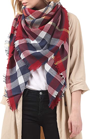Women’s Grey Brown Fashion Scarf Soft Casual Stylish Wrap