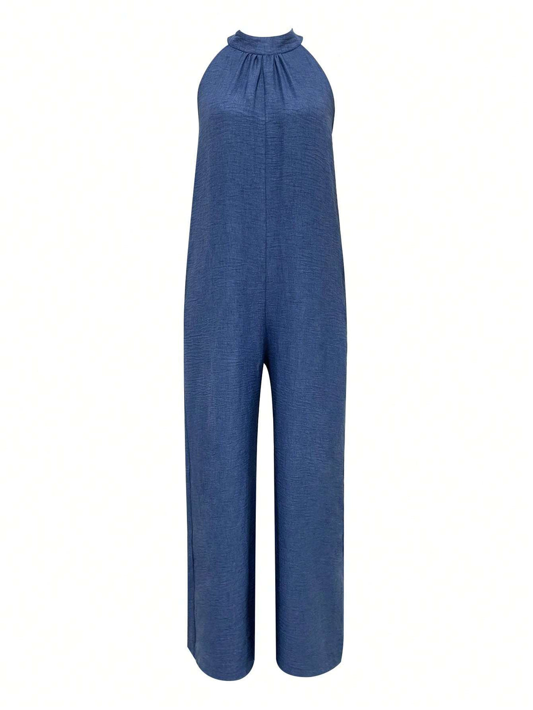 Sleeveless Halter Ruffled Young Women's Jumpsuit