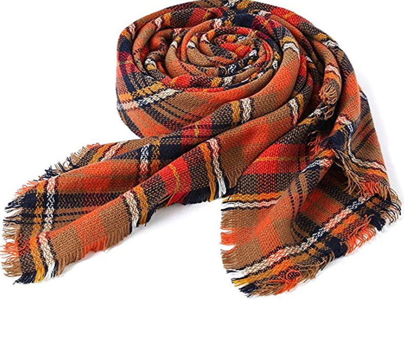 Women’s Grey Brown Fashion Scarf Soft Casual Stylish Wrap