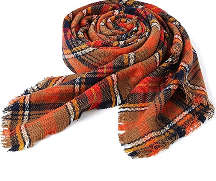 Women’s Grey Brown Fashion Scarf Soft Casual Stylish Wrap