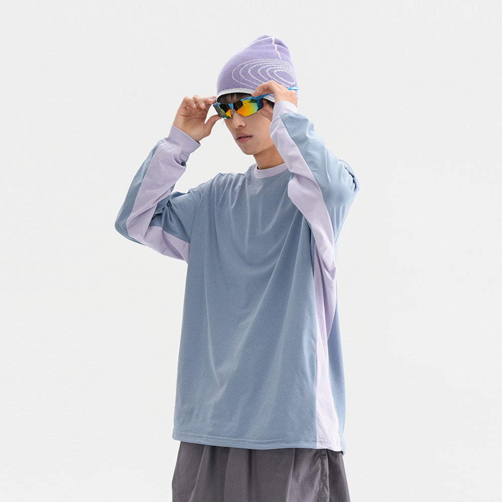 Unisex Loose Long Sleeve Quick Dry Sun Protection T-Shirt