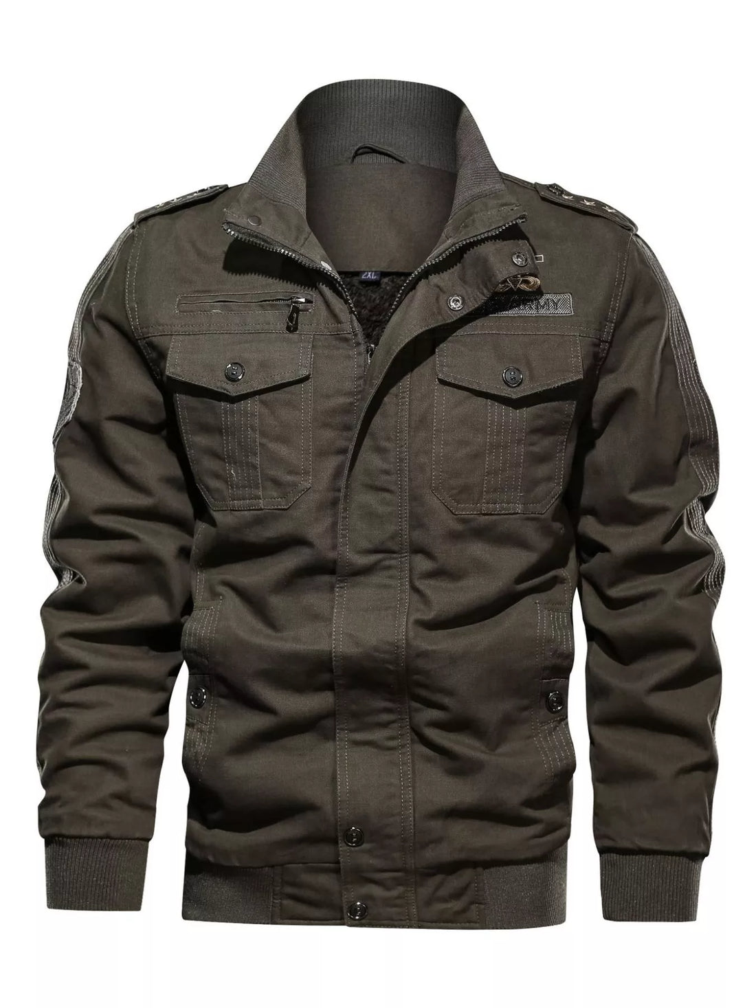 Men's Plus Size Zip Up Lightweight Bomber Jacket