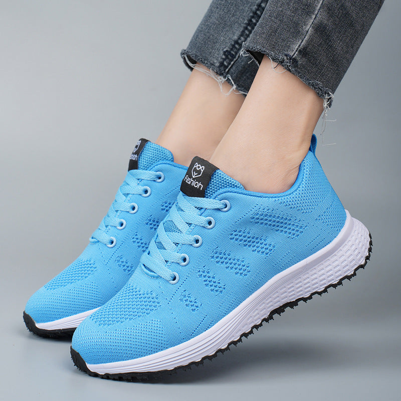 Women's Plus Size Spring And Autumn Sneakers Women's Fly-kit Mesh Women's Shoes