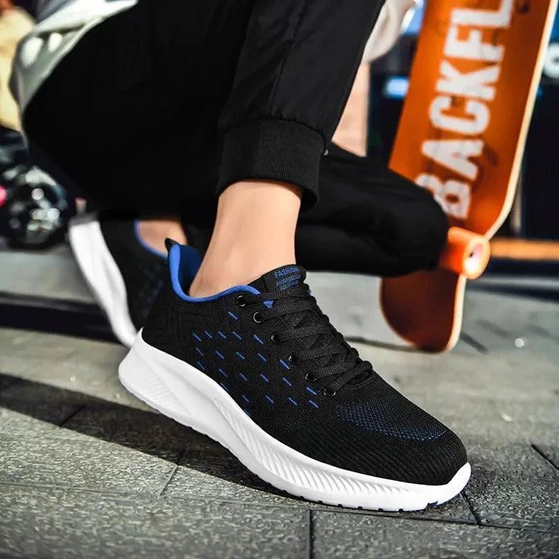 Men's Sports Flying Woven Cold Sticky Ultralight Casual Running Shoes