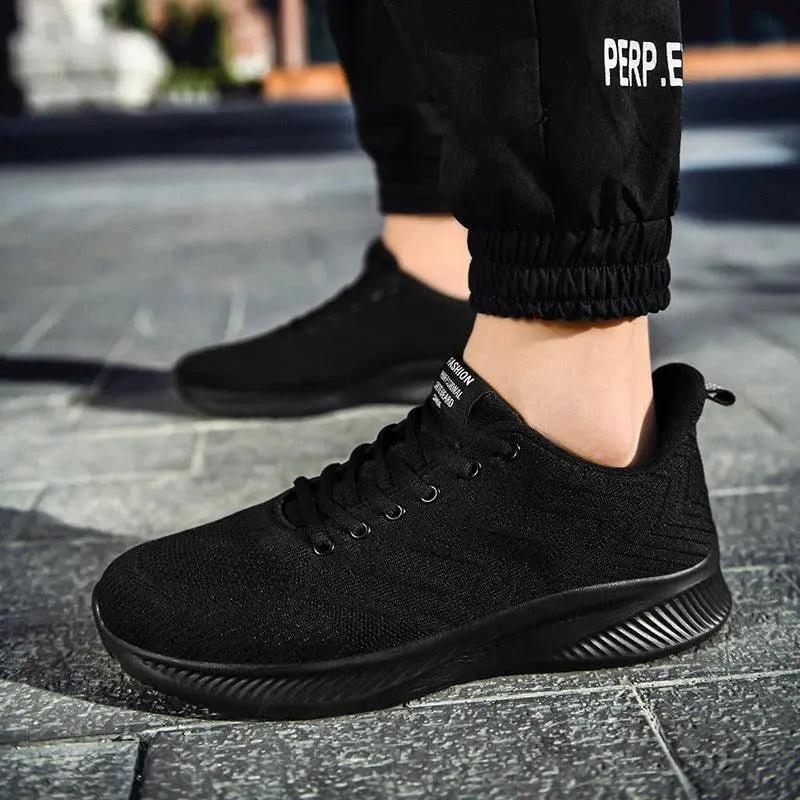 Men's Sports Flying Woven Cold Sticky Ultralight Casual Running Shoes