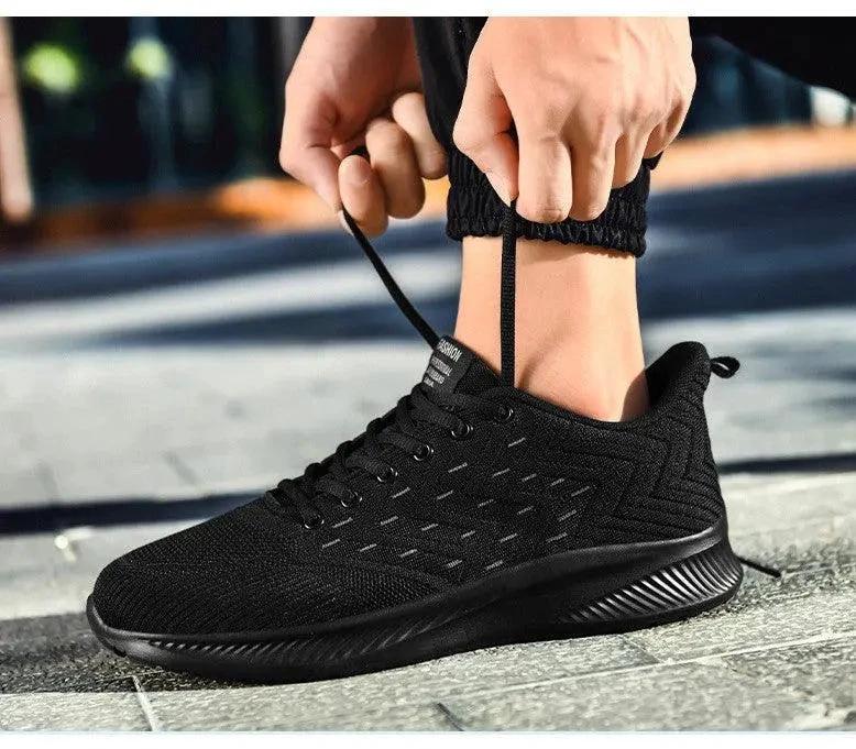 Men's Sports Flying Woven Cold Sticky Ultralight Casual Running Shoes