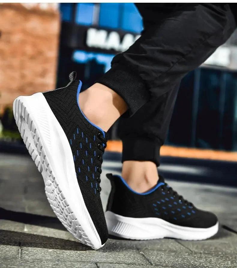 Men's Sports Flying Woven Cold Sticky Ultralight Casual Running Shoes